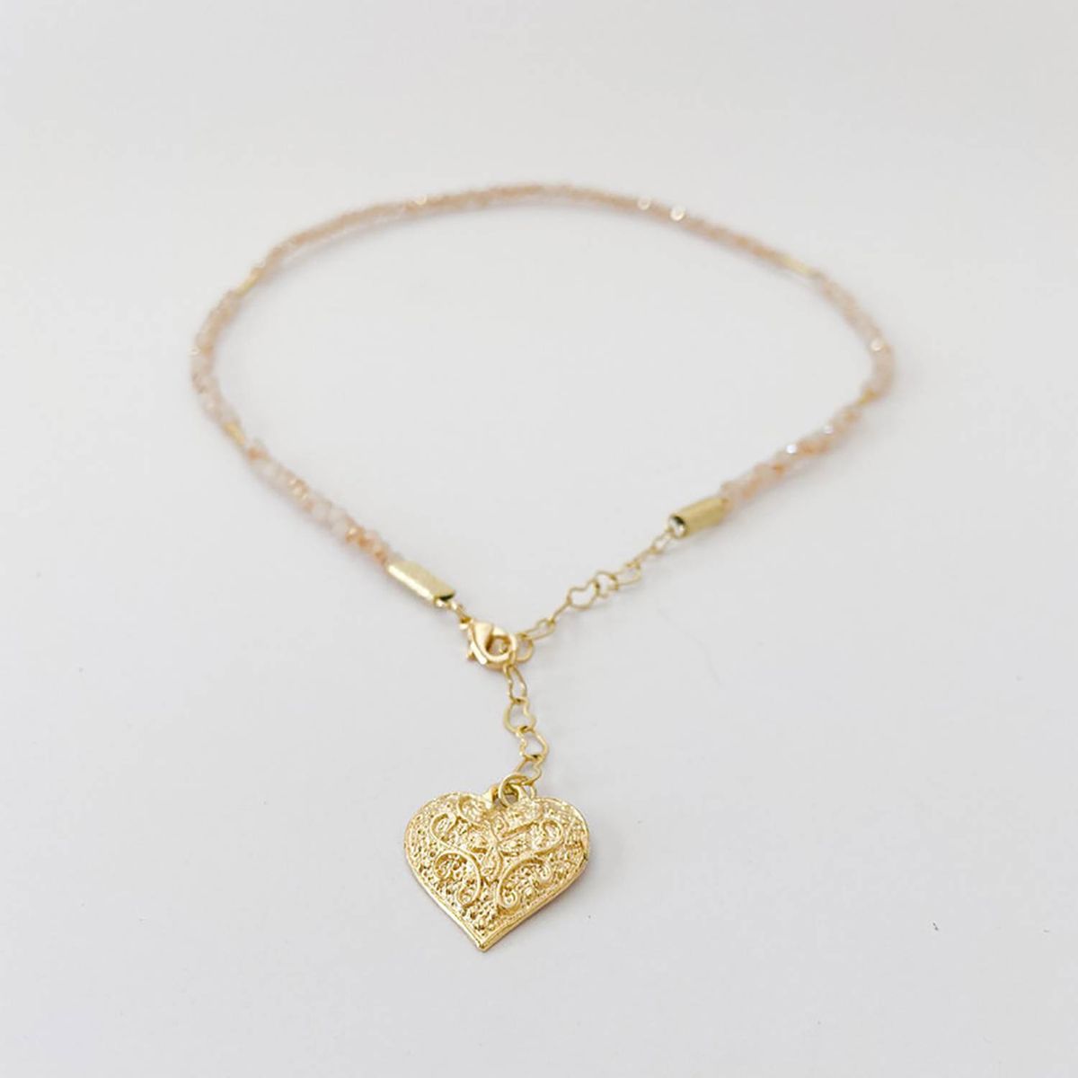 GAB JOYAS - Collar cristal aplicaciones oro amarillo