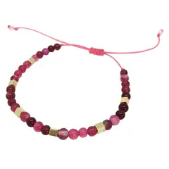 GAB JOYAS - Pulsera piedras naturales acc. baño oro amarillo