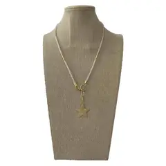 GAB JOYAS - Collar cuarzo aplicaciones baño oro amarillo