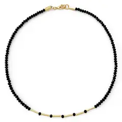 GAB JOYAS - Collar cristales aplicaciones oro amarillo