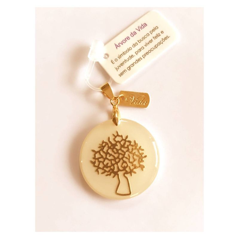 GAB JOYAS - Colgante baño oro rosado arbol de la vida