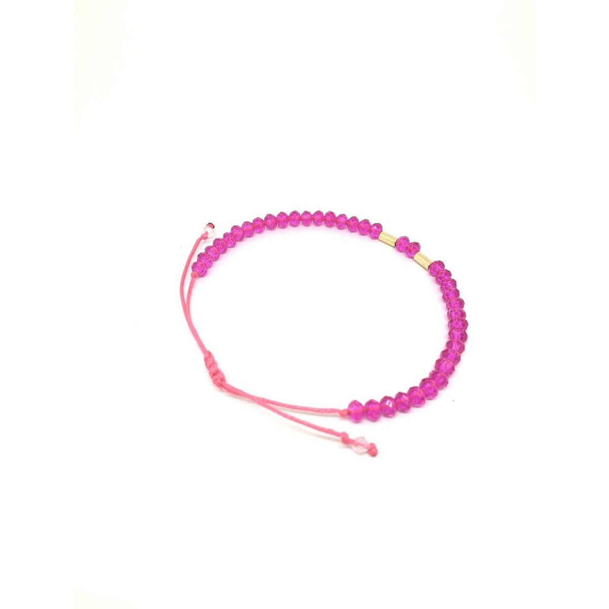 GAB JOYAS - Pulsera cristales fucsia