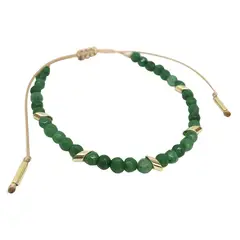 GAB JOYAS - Pulsera piedras naturales acc. baño oro amarillo