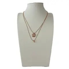 GAB JOYAS - Collar doble baño oro rosa