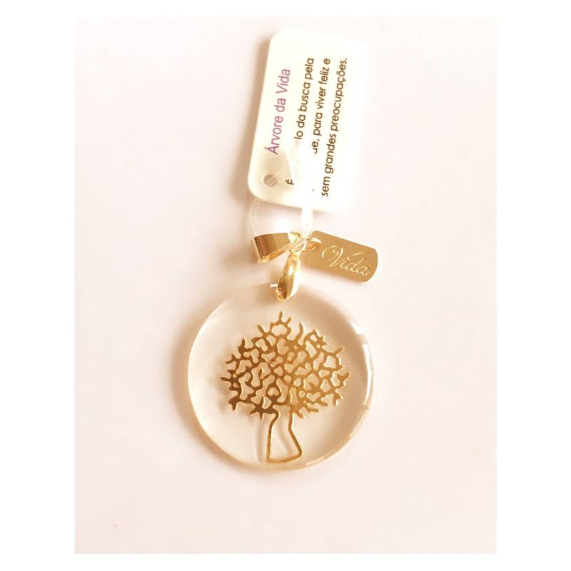 GAB JOYAS - Colgante baño oro rosado arbol de la vida