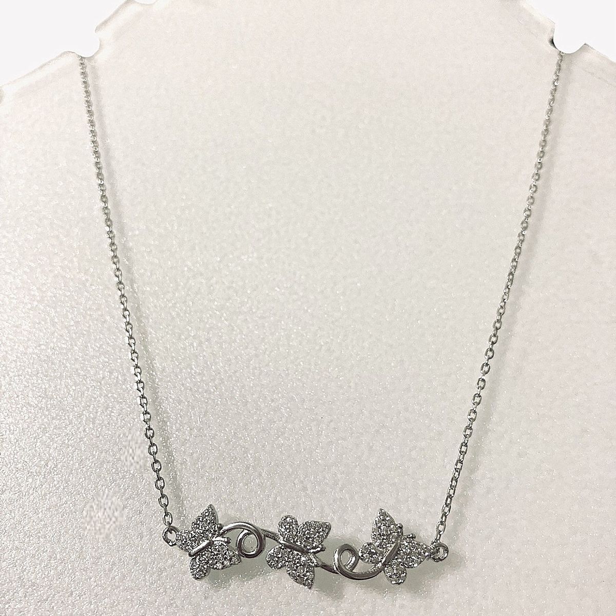 TAETHAI - Gargantilla de plata 925 Mariposas