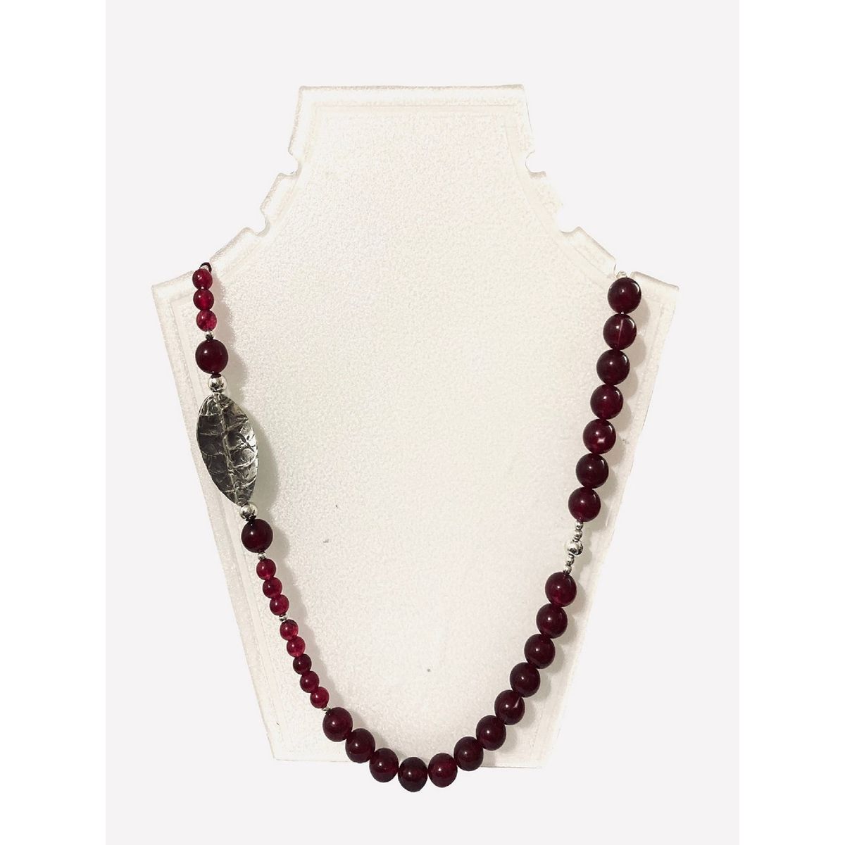 TAETHAI - Collar de plata 925 con piedras Granates