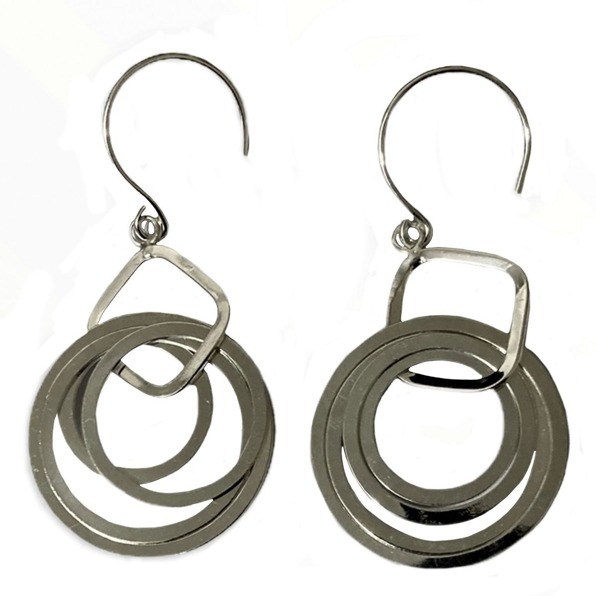 TAETHAI - Aro colgante de plata de 925 sin piedra