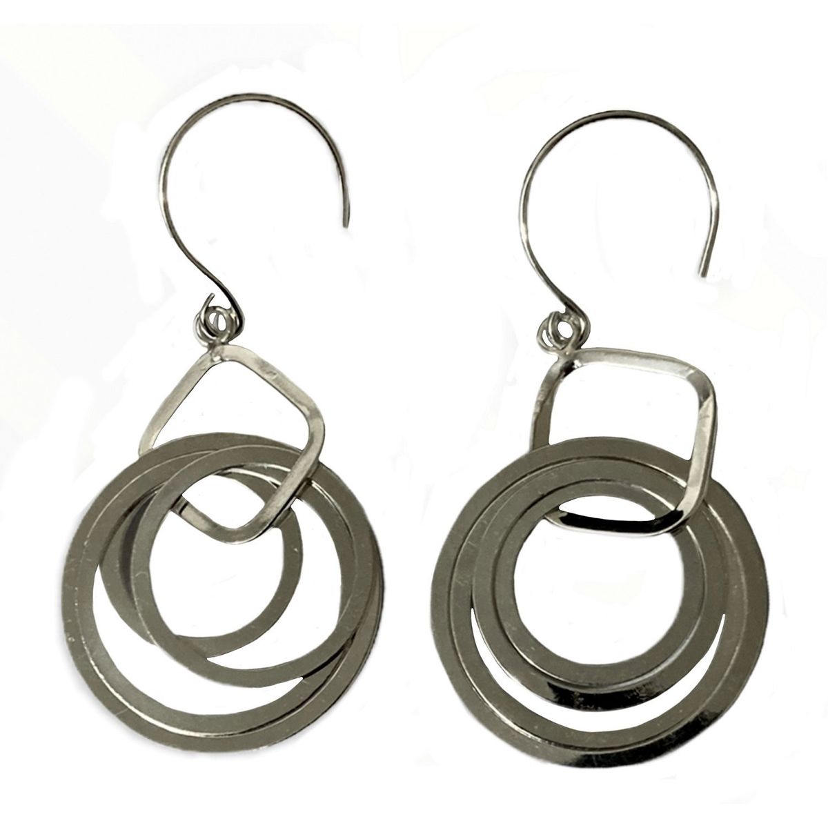 TAETHAI - Aro colgante de plata de 925 sin piedra