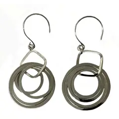 TAETHAI - Aro colgante de plata de 925 sin piedra
