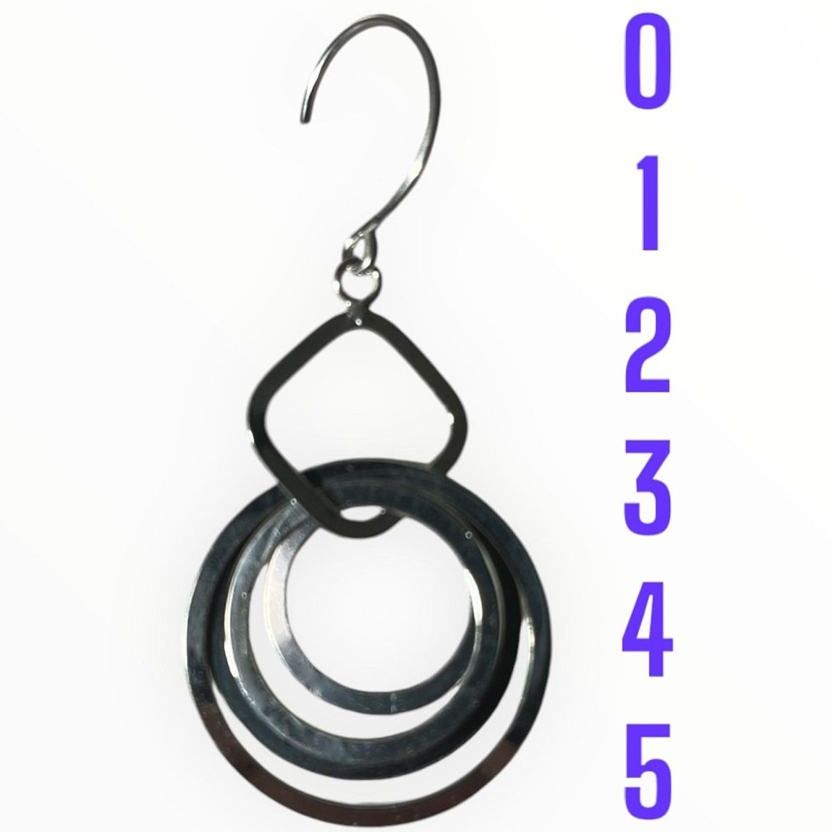 TAETHAI - Aro colgante de plata de 925 sin piedra