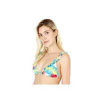 Traje de Baño Top Mujer Estampado Amarillo