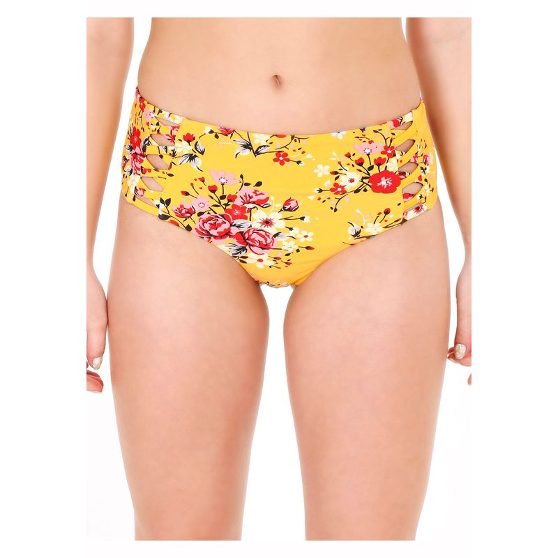 H2O WEAR - Traje de Baño Calzon Alto Mujer H2O Wear Vivos Amarillo - Amarillo_.