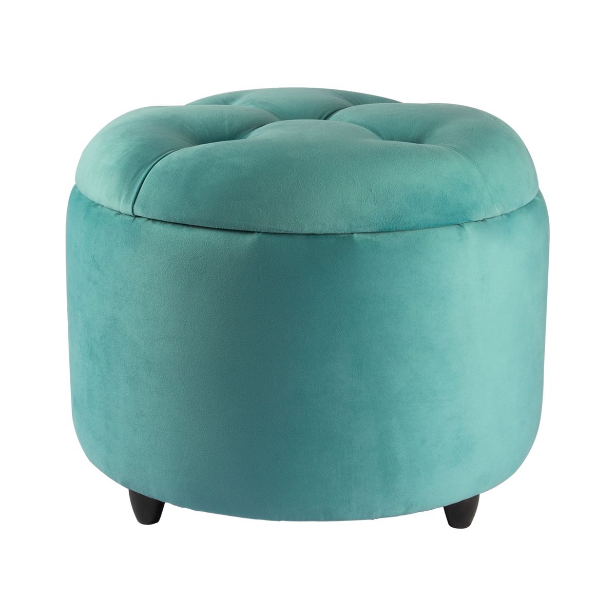 GENERICO - Pouf Baúl Zoe Calipso Felpa 60x60x50 cm Máxima Design