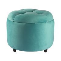Pouf Baúl Zoe Calipso Felpa 60x60x50 cm Máxima Design