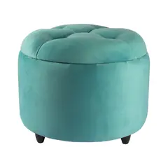 GENERICO - Pouf Baúl Zoe Calipso Felpa 60x60x50 cm Máxima Design
