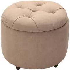 GENERICO - Pouf Baúl Zoe Arena Altea 60x60x50 cm Máxima Design