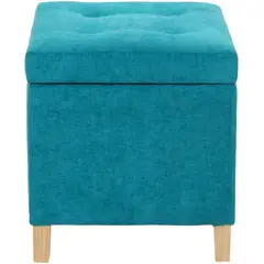 GENERICO - Pouf Baúl Rucato Turquesa Altea 46x46x50 cm Máxima Design