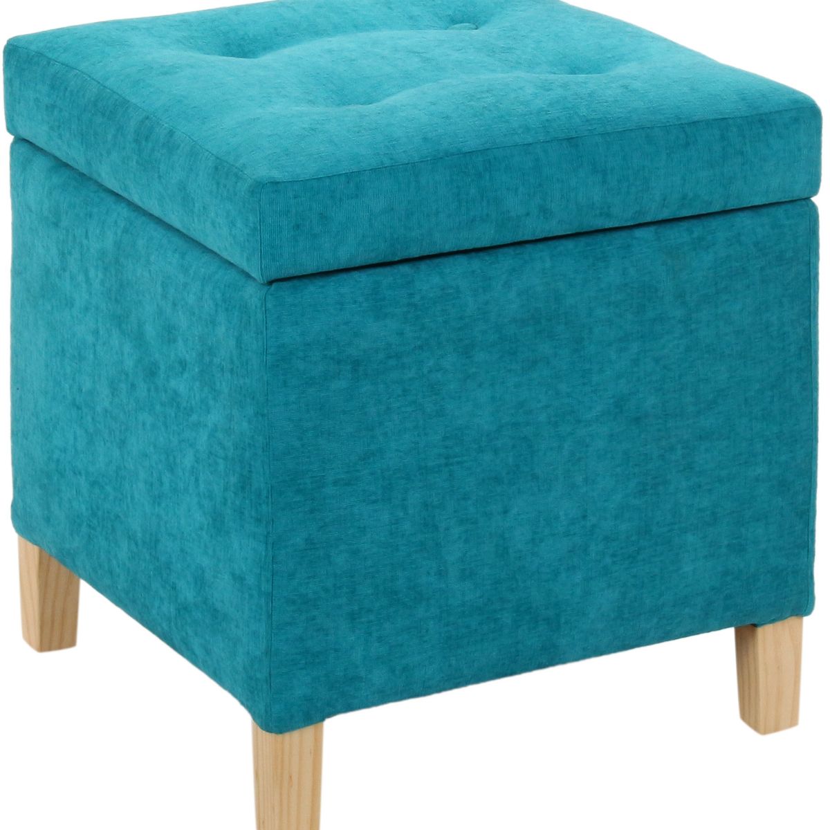 GENERICO - Pouf Baúl Rucato Turquesa Altea 46x46x50 cm Máxima Design