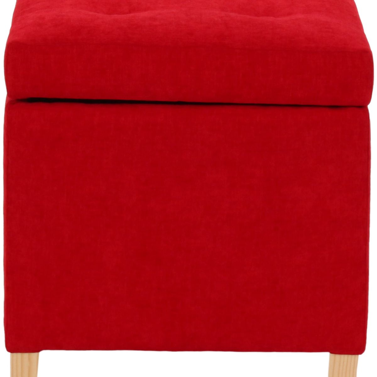 GENERICO - Pouf Baúl Rucato Rojo Altea 46x46x50 cm Máxima Design.