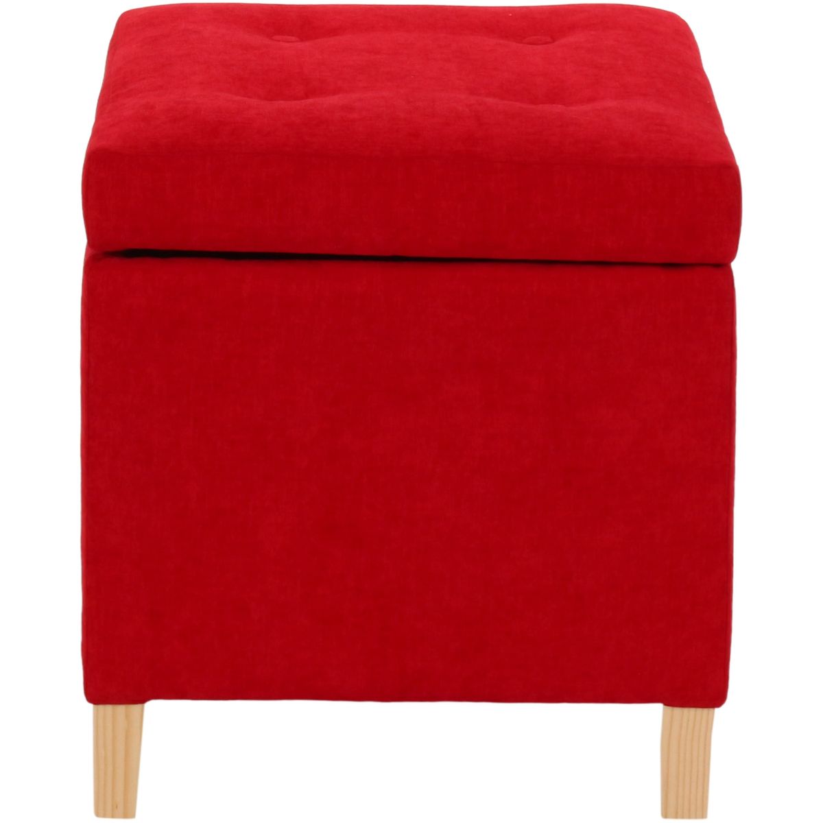 GENERICO - Pouf Baúl Rucato Rojo Altea 46x46x50 cm Máxima Design.