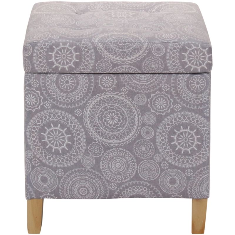 GENERICO - Pouf Baúl Rucato Mándala Estampado 46x46x50 cm Máxima Design