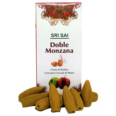 GENERICO - Conos de Incienso Cascada Doble Manzana - SRI SAI