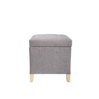 Pouf Baúl Rucato Gris Claro Altea 46x46x50 cm Máxima Design