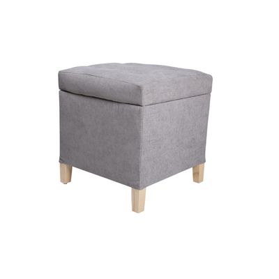Imagen 2 del producto Pouf Baúl Rucato Gris Claro Altea 46x46x50 cm Máxima Design