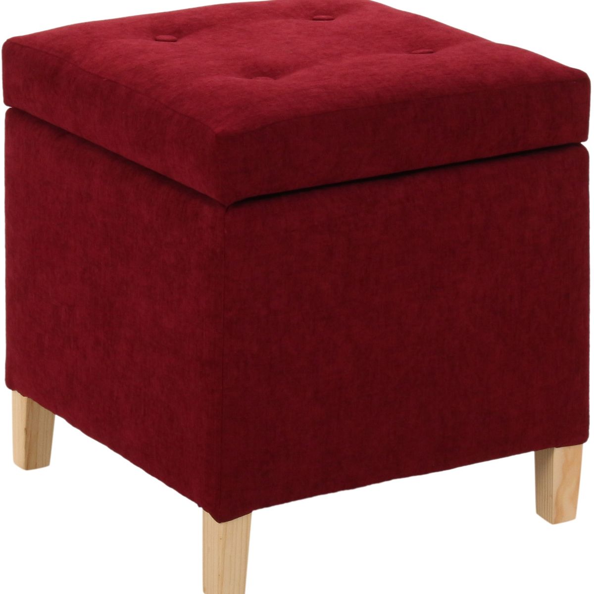 GENERICO - Pouf Baúl Rucato Burdeo Altea 46x46x50 cm Máxima Design