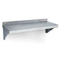 Repisa Mural Lisa 90x30 cm. Acero Inoxidable WS-900