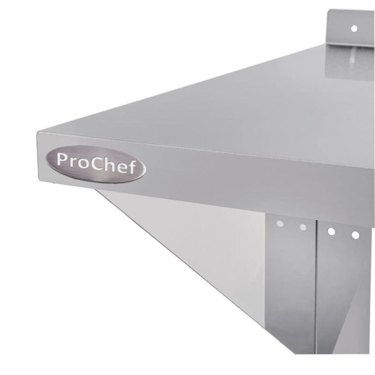 PROCHEF - Repisa Mural Lisa 90x30 cm. Acero Inoxidable WS-900