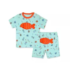SUPER BABY - Pijamas para bebé short Polera manga corta bebe