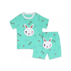 SUPER BABY - Pijamas para bebé short Polera manga corta bebe