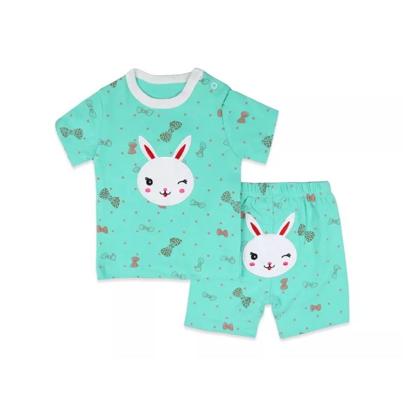 SUPER BABY - Pijamas para bebé short  Polera manga corta bebe