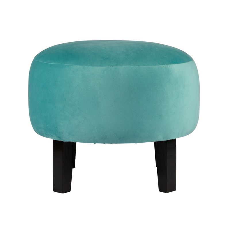 GENERICO - Pouf Jack Turquesa Felpa 48x48x40 cm Máxima Design