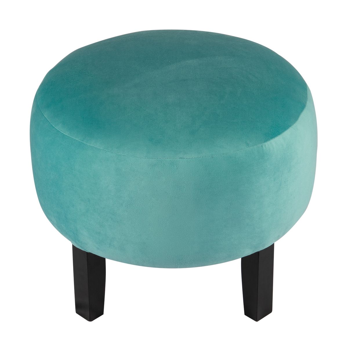 GENERICO - Pouf Jack Turquesa Felpa 48x48x40 cm Máxima Design.