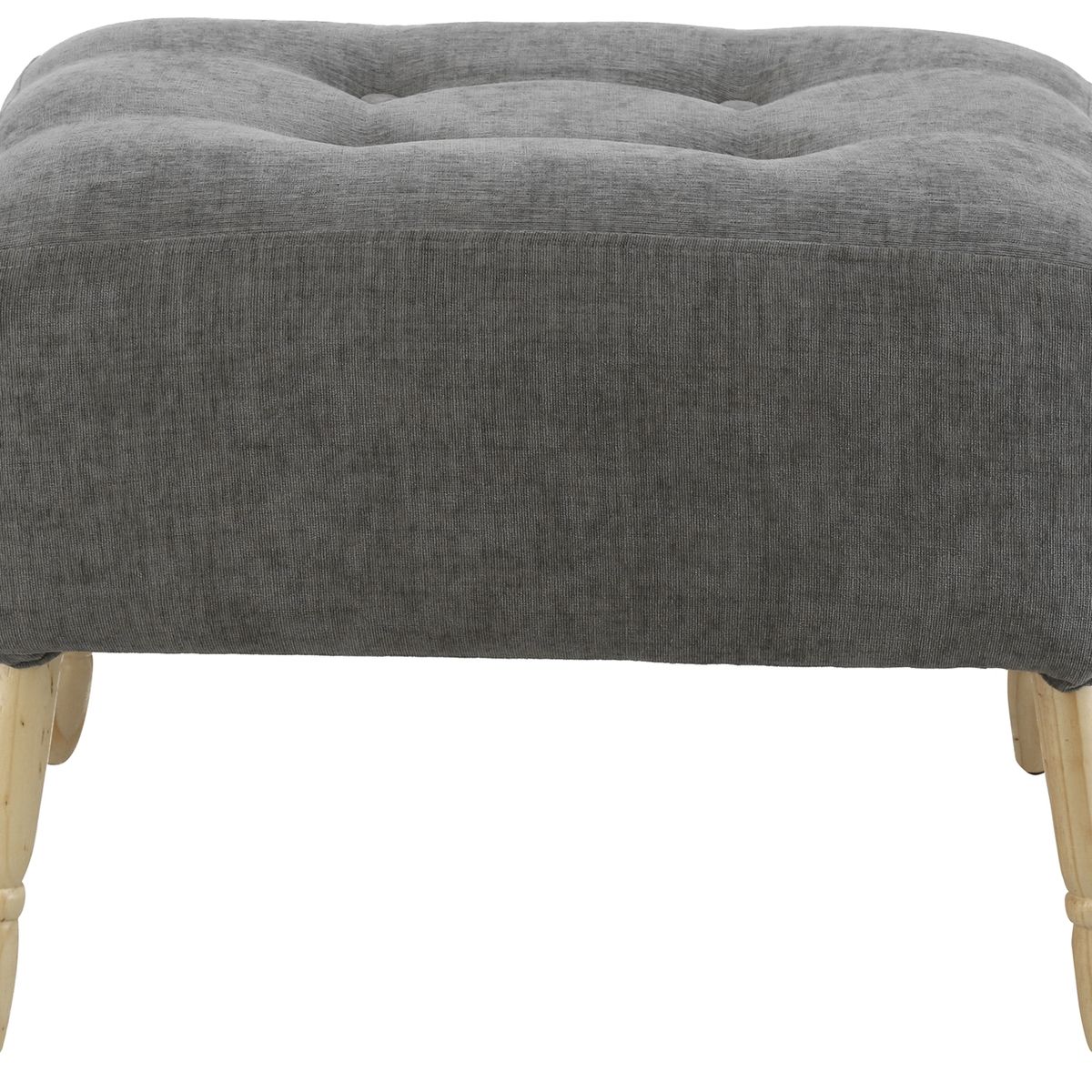 GENERICO - Pouf Petrum Nancy Gris Claro Altea 62x42x42 cm Máxima Design.