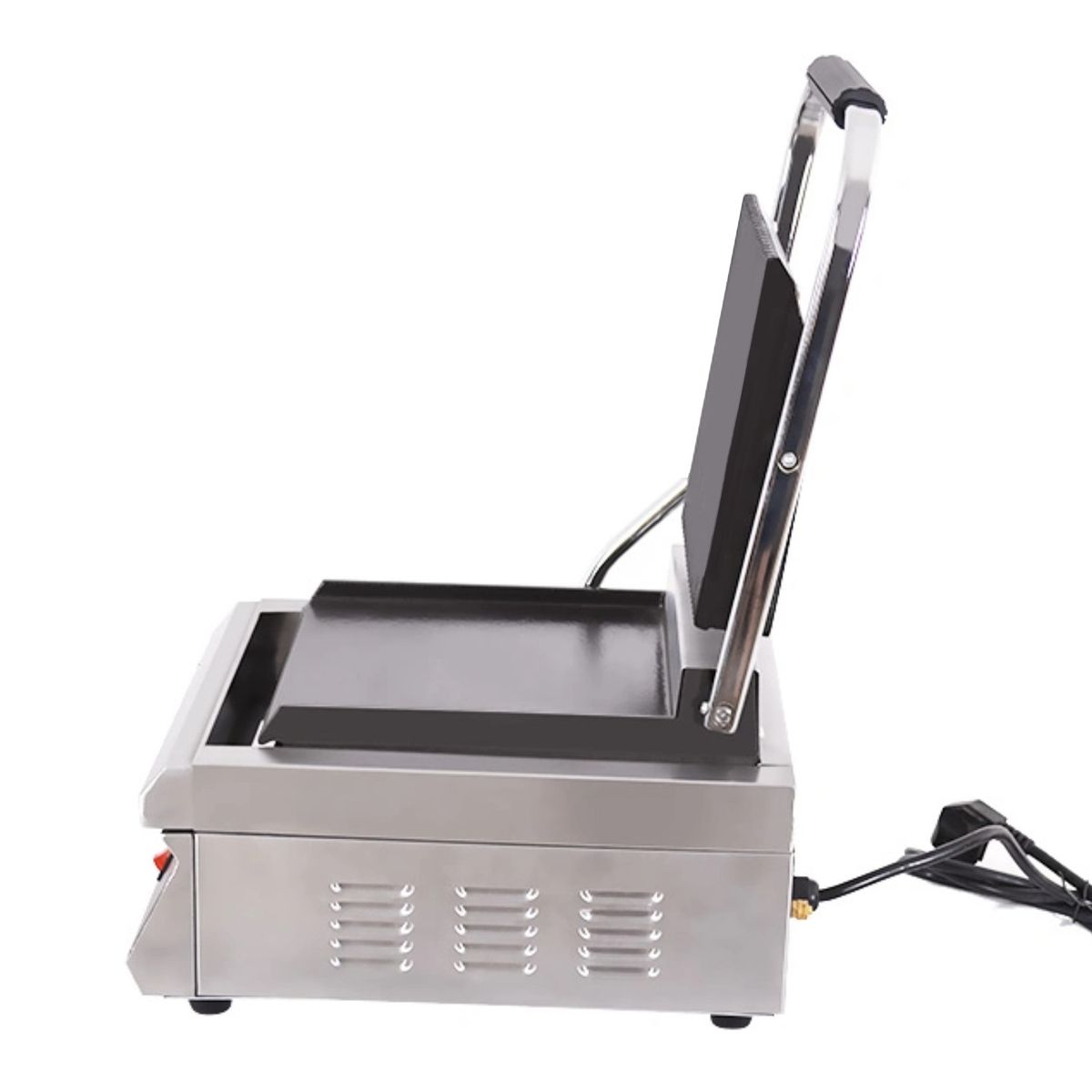 PROCHEF - Plancha Sandwichera Panini Grill Acero Inox. Lisa