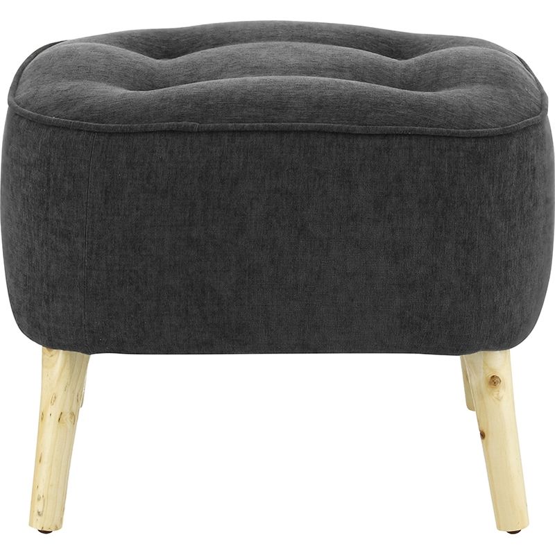 GENERICO - Pouf Máxima Gris Oscuro Altea 55x45x45 cm Máxima Design