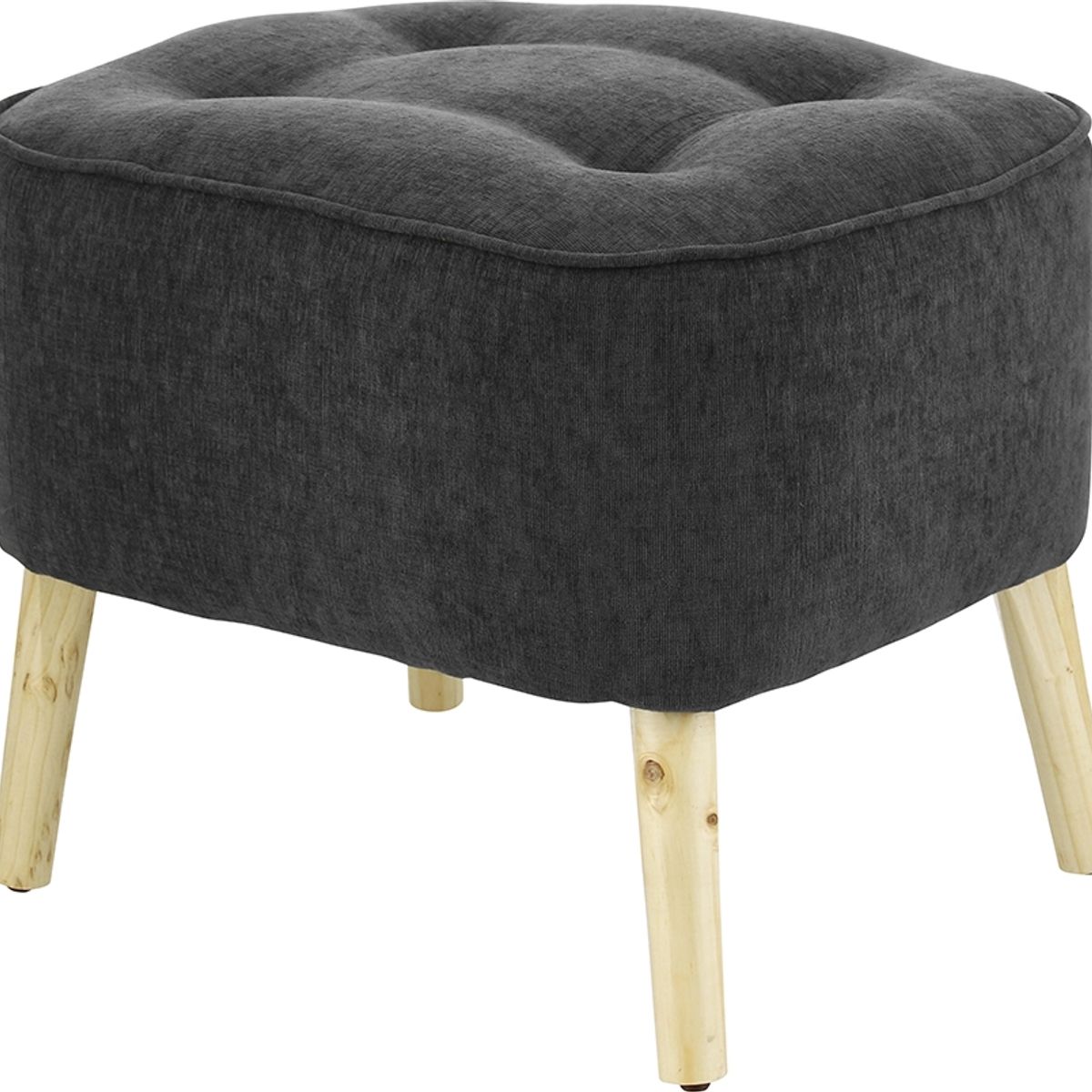 GENERICO - Pouf Máxima Gris Oscuro Altea 55x45x45 cm Máxima Design