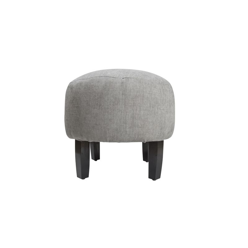 GENERICO - Pouf Jack Gris Claro Con Capitoné 48x48x40 cm de Máxima Design