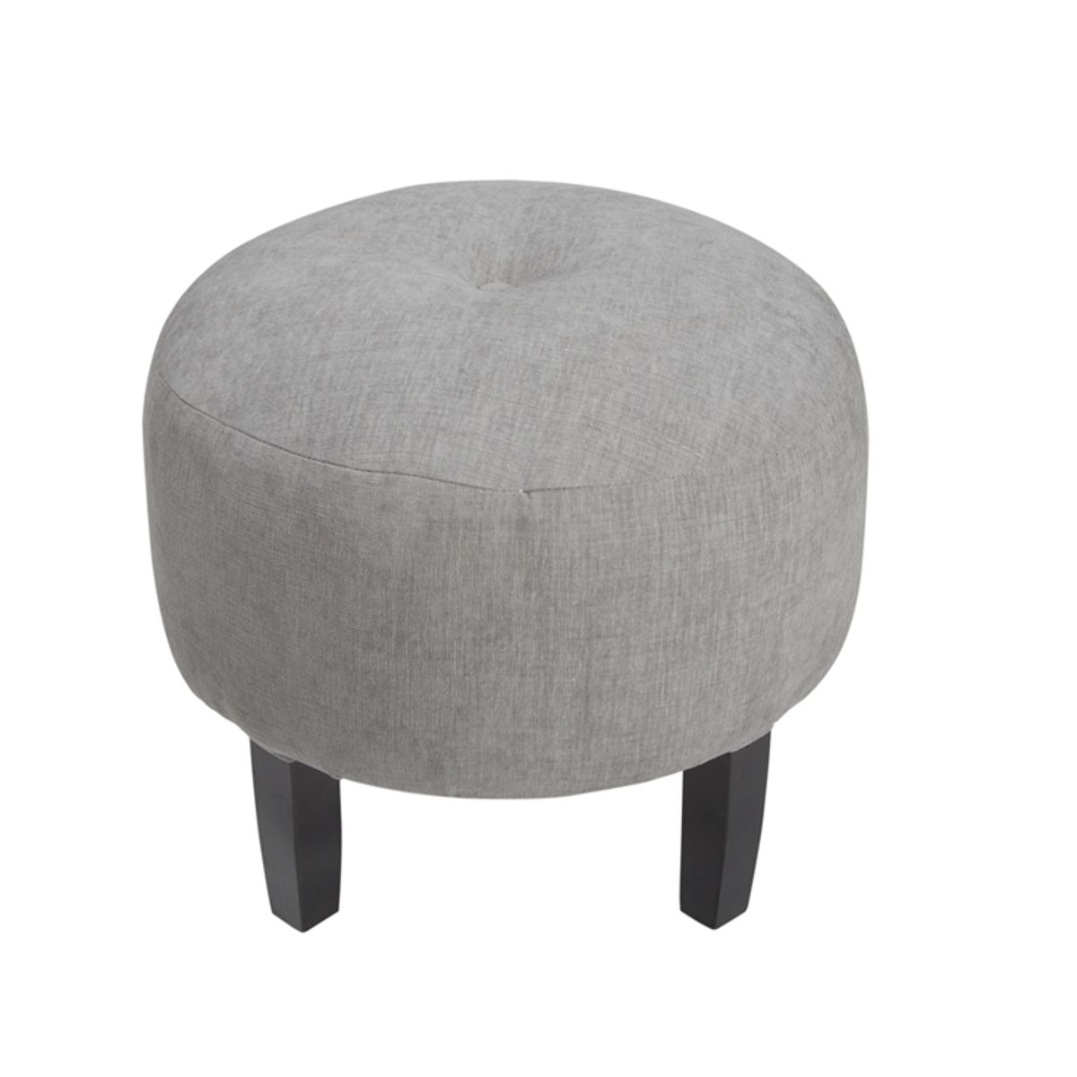 GENERICO - Pouf Jack Gris Claro Con Capitoné 48x48x40 cm de Máxima Design