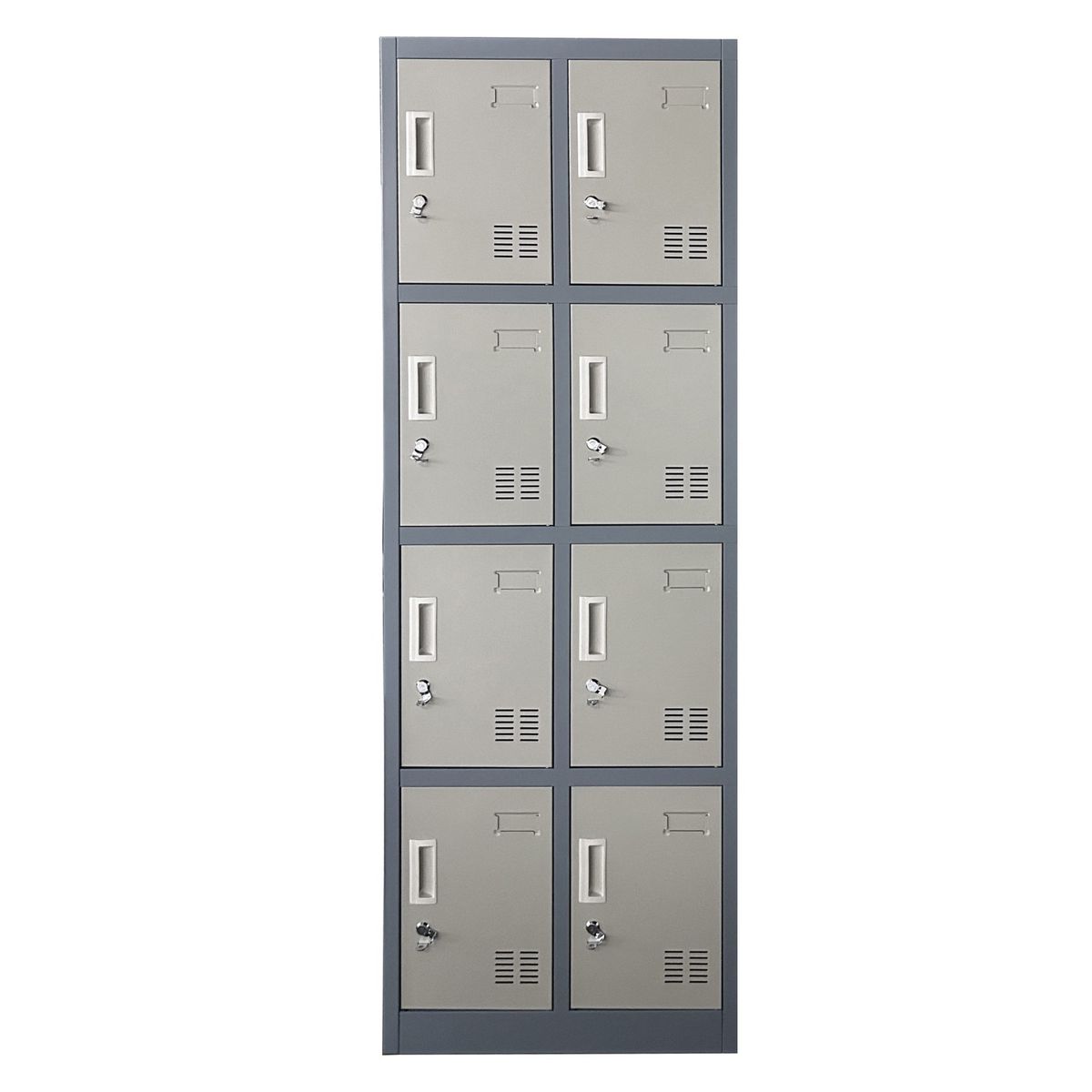 PROCHEF - Locker Casillero Metalico 2 Cuerpos 8 Puertas