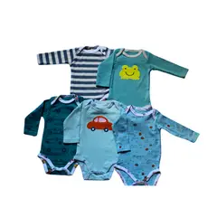 BABYKIDS DIVANA - Bodys Bebes Manga Larga Set 5 Piezas De Algodon Niño