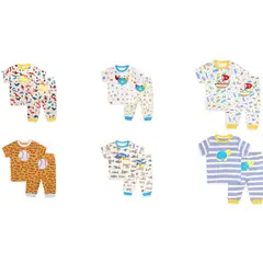 SUPER BABY - Pijamas manga corta Niño - set 2 conjuntos Bebe Algodon