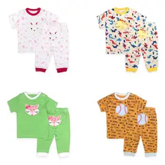 SUPER BABY - Pijamas manga corta Niña - set 2 conjuntos Bebe Algodon