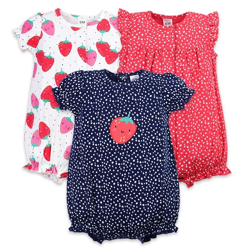SUPER BABY - Enteritos Mamelucos para bebes. Bodys De Algodon 3 Unidades