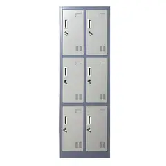 PROCHEF - Locker Casillero Metalico 2 Cuerpos 6 Puertas