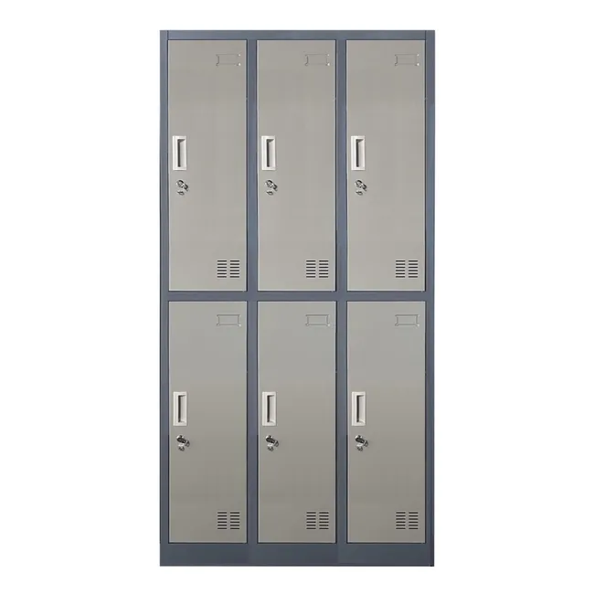PROCHEF - Locker Casillero Metalico 3 Cuerpos 6 Puertas